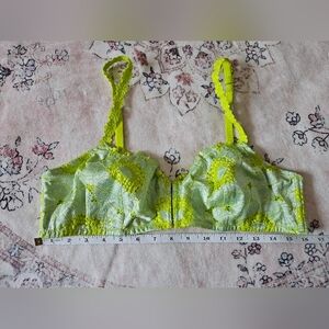 New Savage X Fenty Large Neon Floral Bralette